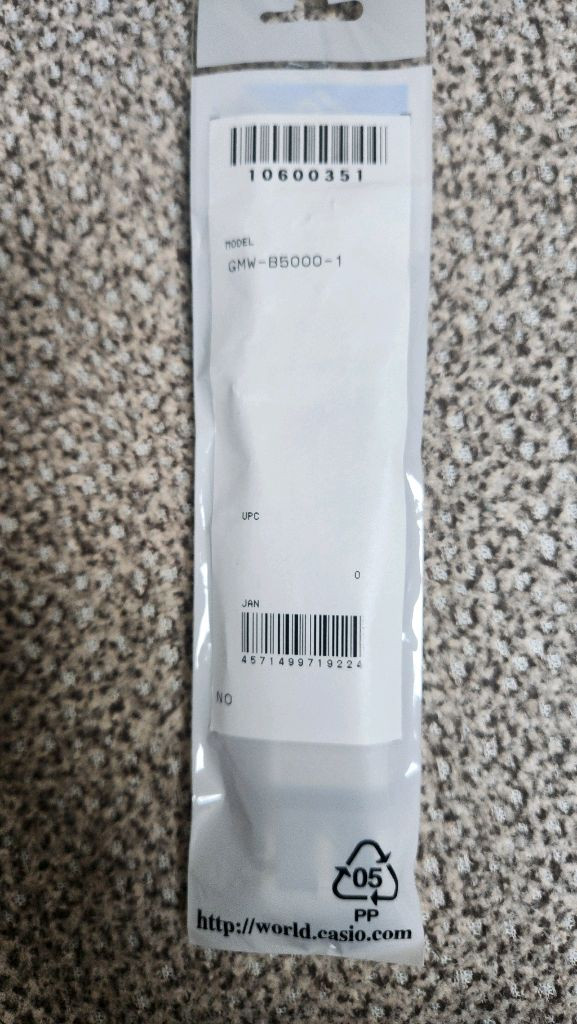 지샥 gmw-b5000 정품 밴드 이미지