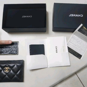 샤넬 카드슬롯 지갑 블랙 정품