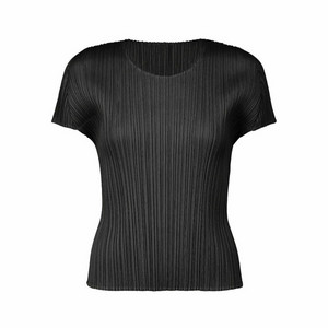 (새상품) 플리츠플리즈 먼슬리 반팔탑 블랙 3사이즈 팝니다 이미지