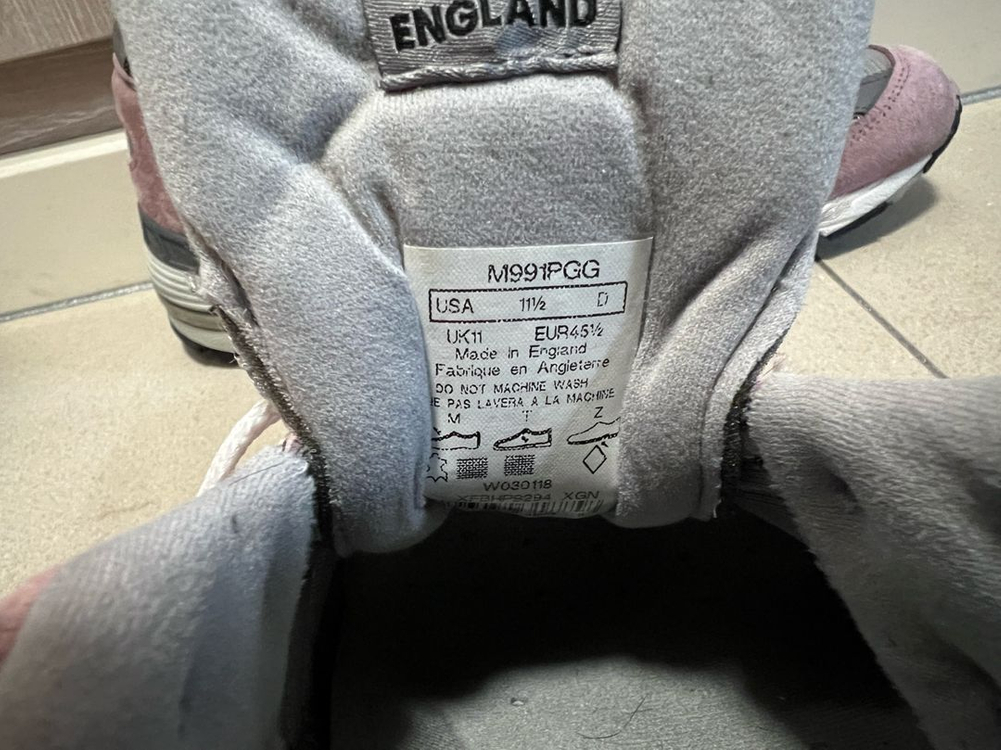 뉴발란스 991 핑크 그레이 295 이미지