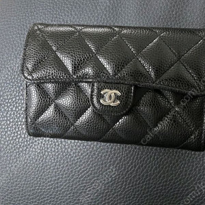 캐비어 중지갑 은장