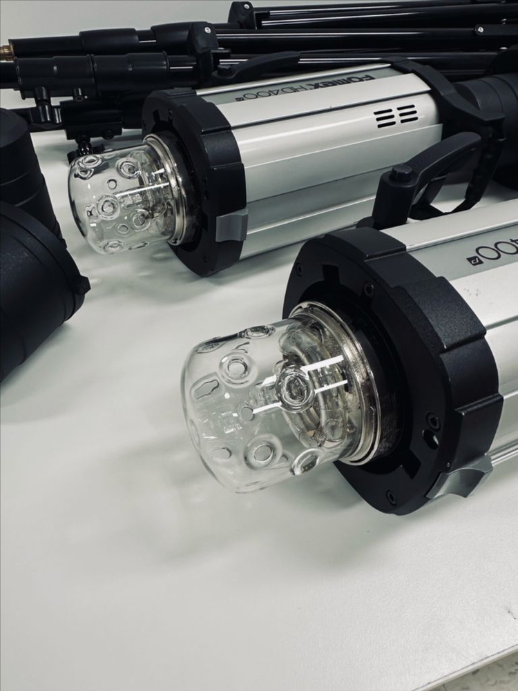 포멕스 HD400 스튜디오 조명 4개 + 스탠드--1