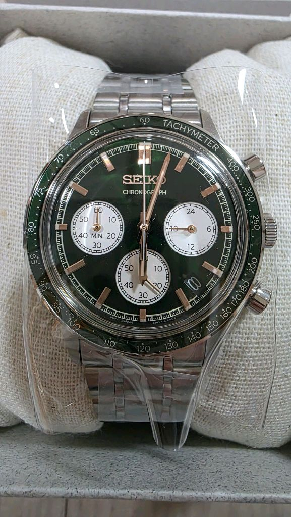 세이코 크로노그래프 쿼츠 SSB481P1 그린 38.7mm 미사용 새제품 43 에 판매합니다.--2