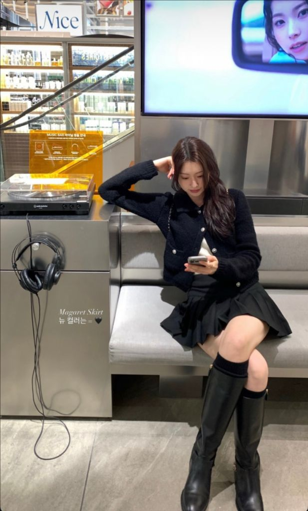 르플레인 마가렛 스커트 (블랙/s) 이미지