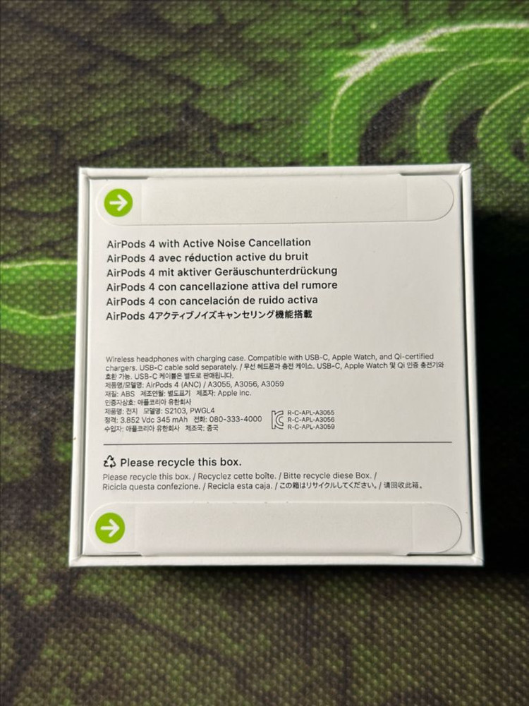 에어팟 4세대 액티브 노이즈 캔슬링 미개봉--1