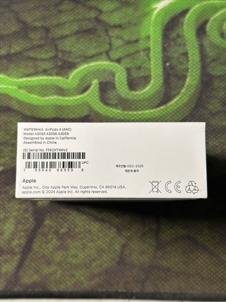 에어팟 4세대 액티브 노이즈 캔슬링 미개봉--2