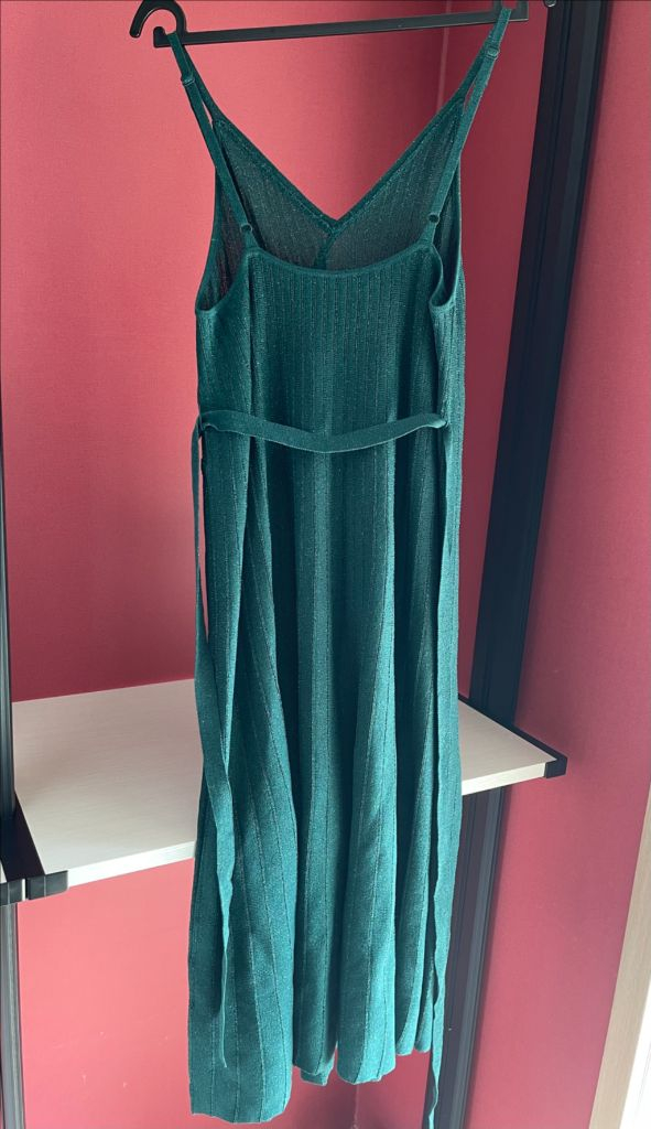 COMPAGNA 꼼빠니아 그린 민소매 니트 롱원피스 55--1