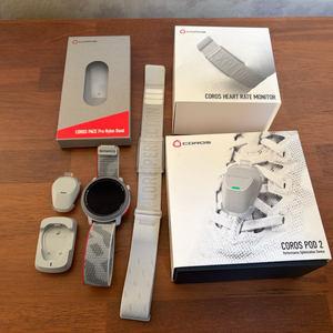 코로스 페이스 프로, 나일론 밴드, 심박센서, 팟2 판매합니다