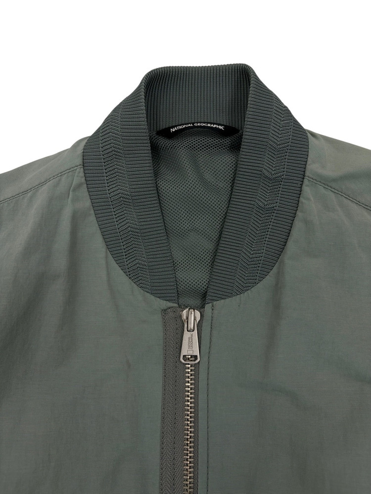 내셔널지오그래픽 나일론 항공점퍼 자켓 카키 (L)--2