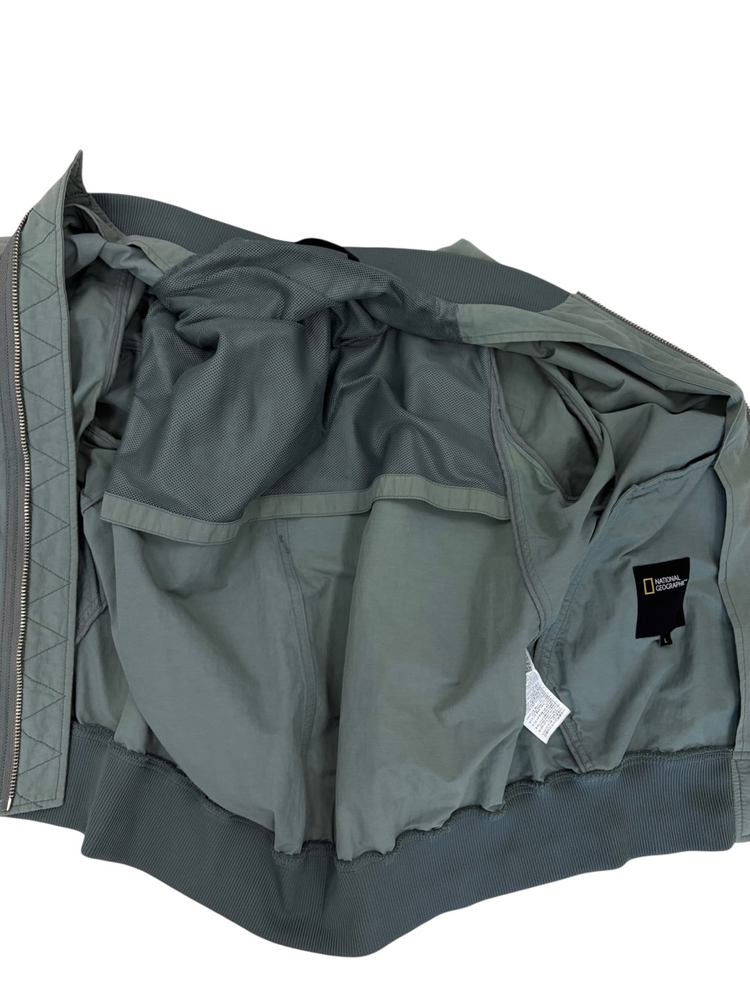 내셔널지오그래픽 나일론 항공점퍼 자켓 카키 (L)--8