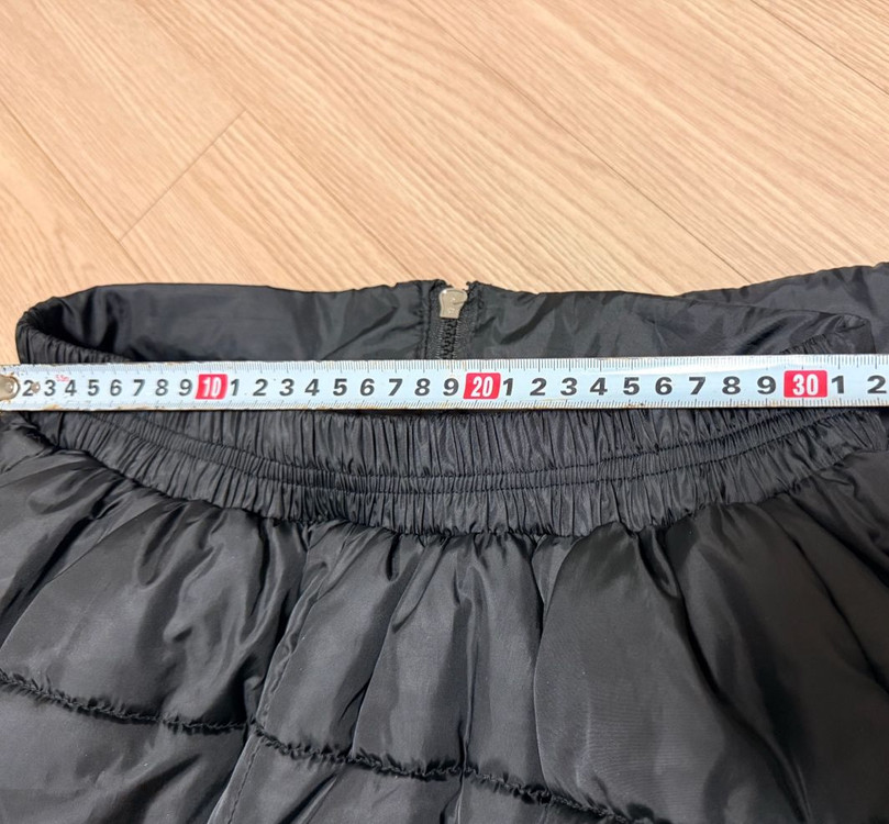 패딩 블랙 롱 스커트 경량 퀼팅 치마 445566사이즈 정도 이미지