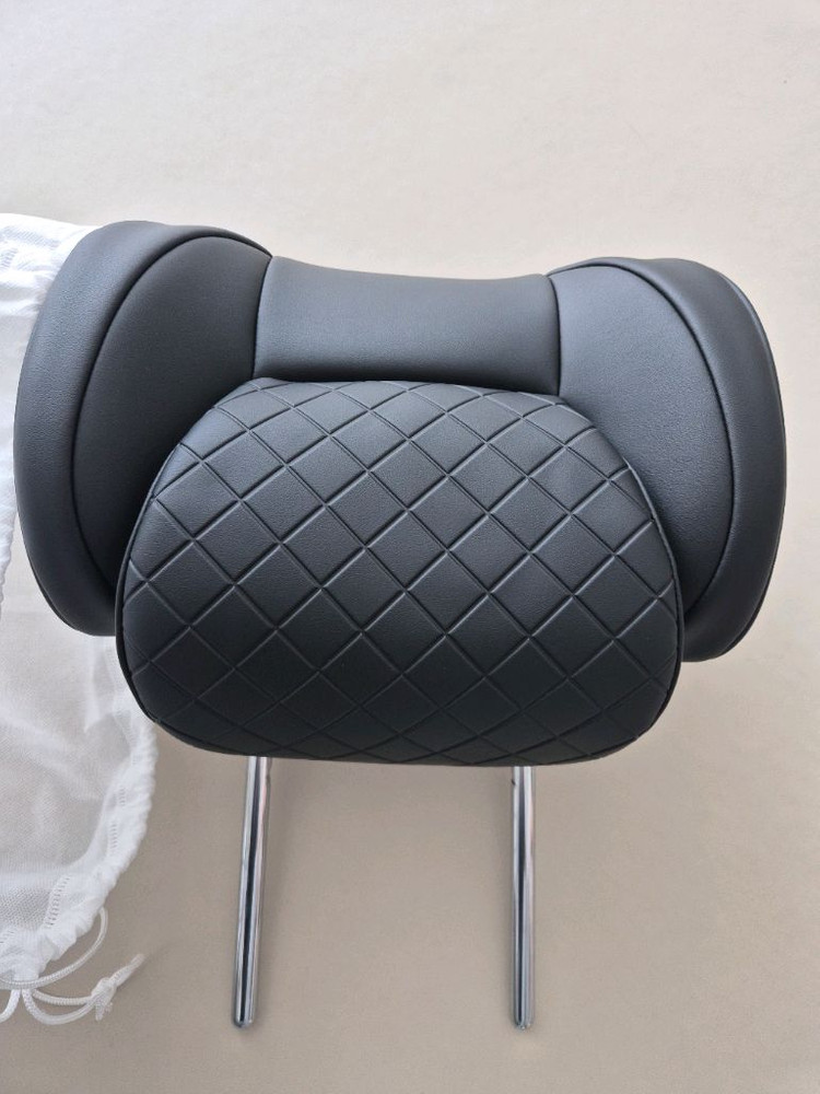 아임반 SP누빔 2세대 헤드레스트 블랙 차량용 목쿠션 x 2개--2