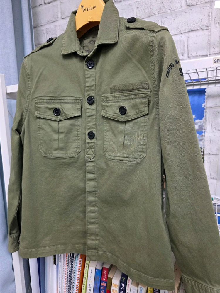 쟈딕앤볼테르 주니어 야상 12Y 여성XS 카모 밀리터리 카키자켓 MM66--1