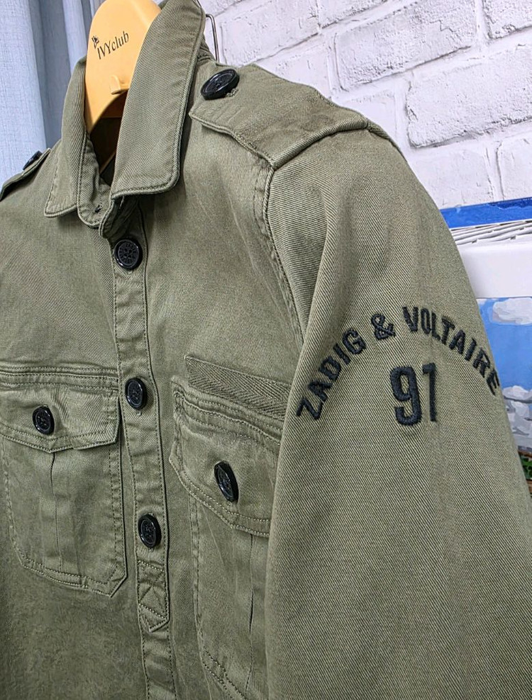 쟈딕앤볼테르 주니어 야상 12Y 여성XS 카모 밀리터리 카키자켓 MM66--2