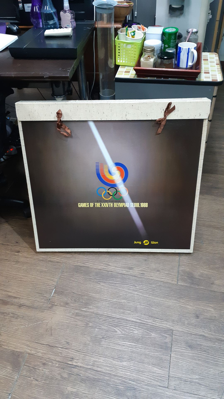 미사용 88올림픽 기념품 도자기 스픈 세트 이미지