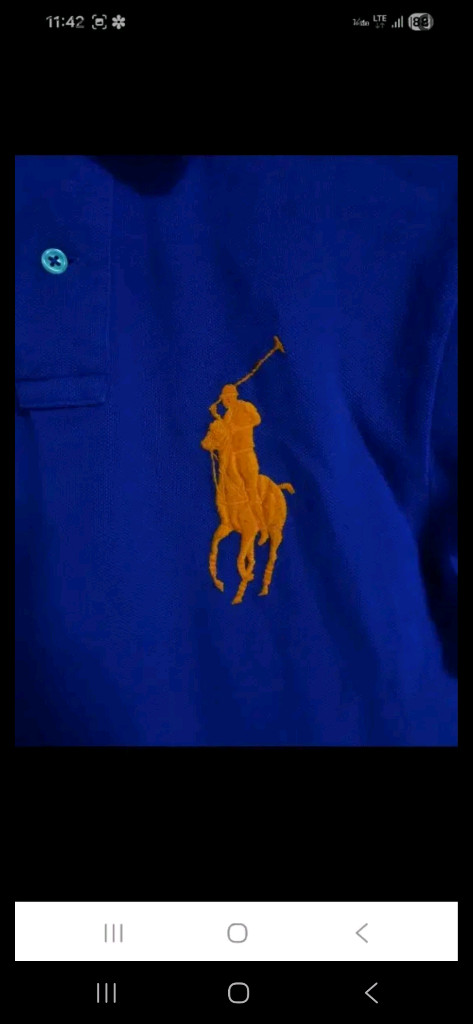 새상품급,정품) 폴로 랄프로렌 남성 빅포니 카라티 90--1