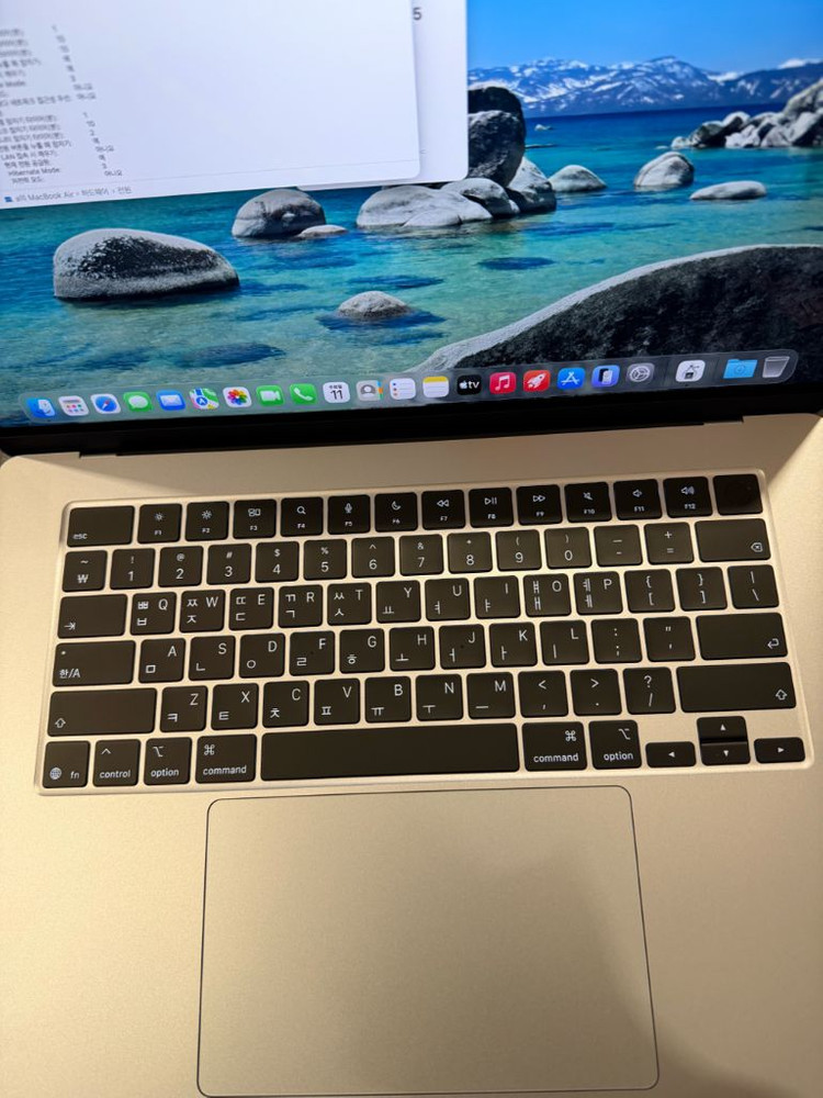 맥북에어m4 15인치 충싸2회 스카이블루 팝니다--5