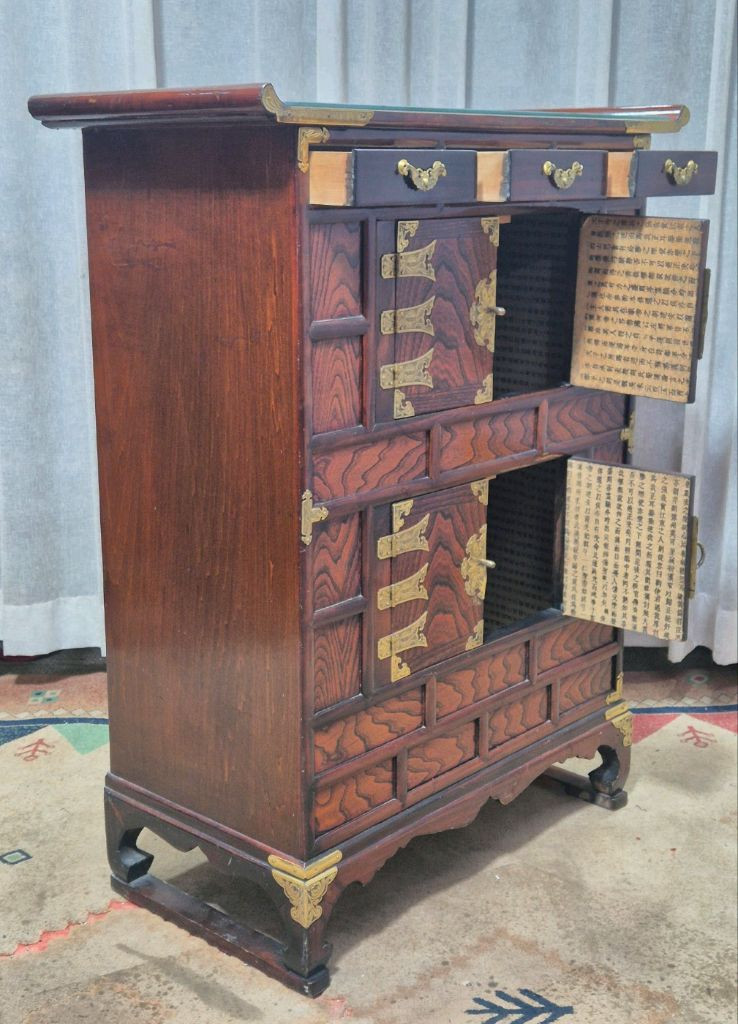 전통고가구 인테리어 이층장 이미지