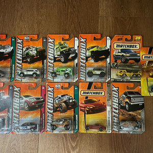 매치박스 1:64 다이캐스트 모형 미니카 11대