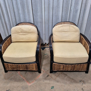 USA 수공예 엔틱 라운지소파X2