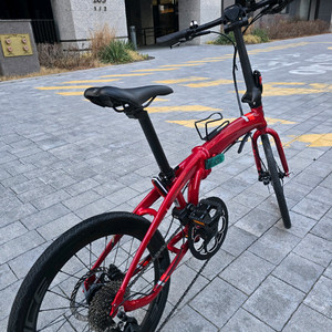 (최상급/희귀템) 턴 버지 VERGE D9 레드 20인치 접이식 미니벨로 자전거