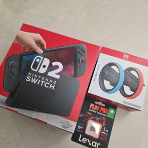 닌텐도 스위치2 마카월 미개봉 + 핸들 + 1TB