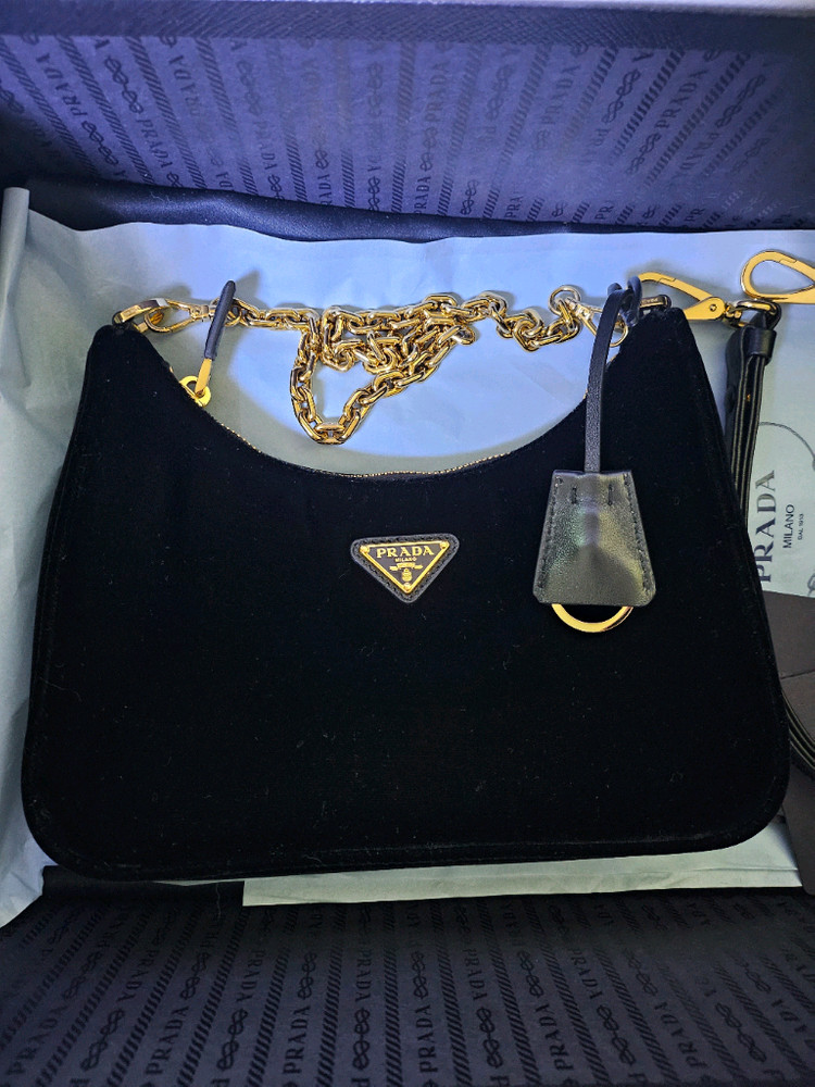 프라다 벨벳 호보백(새상품)--2