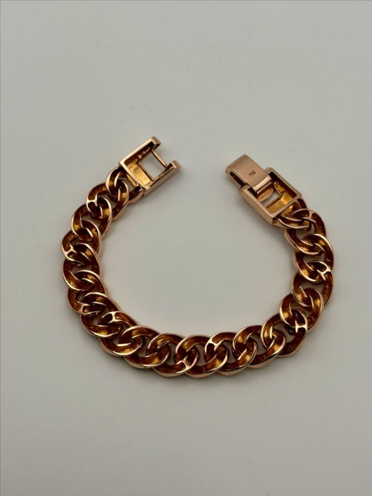 18k 광폭체인팔찌 10.58돈 남자금팔찌 이미지