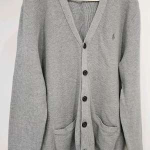 폴로 피마코튼 가디건 그레이_L