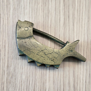 물고기 모양 앤틱 자물쇠