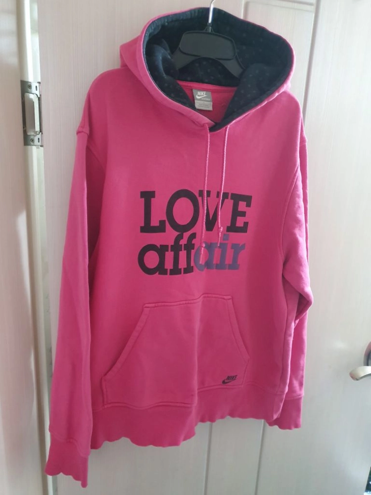 나이키 후드티 L 핑크 러브 love 모자티 쮸리 후디 이미지