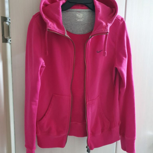 나이키 스우시 후드 집업 자켓 80. 진핑크 골지 후드티 이미지