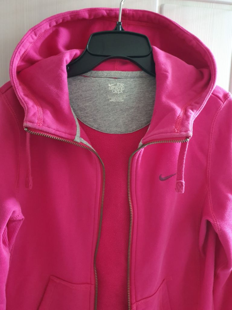 나이키 스우시 후드 집업 자켓 80. 진핑크 골지 후드티 이미지
