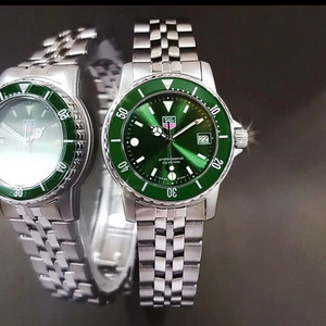 (교환가능) 업체구매 태그호이어 다이버 워치 그린 커스텀 섭마st 상태 최상