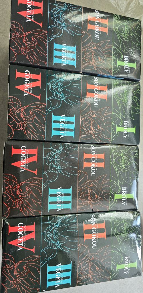 드래곤볼 슈퍼브로리 얼티밋 솔저스 피규어 4종 이미지