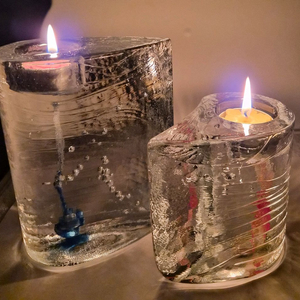 코스타 스웨덴 유리 캔들 홀더 세트