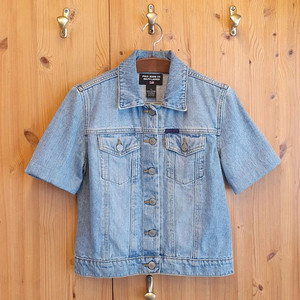 55.폴로 데님 반팔자켓