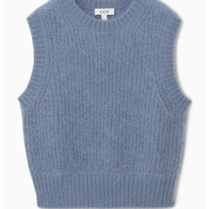 <택있음>COS 모헤어 니트 베스트(M/블루)