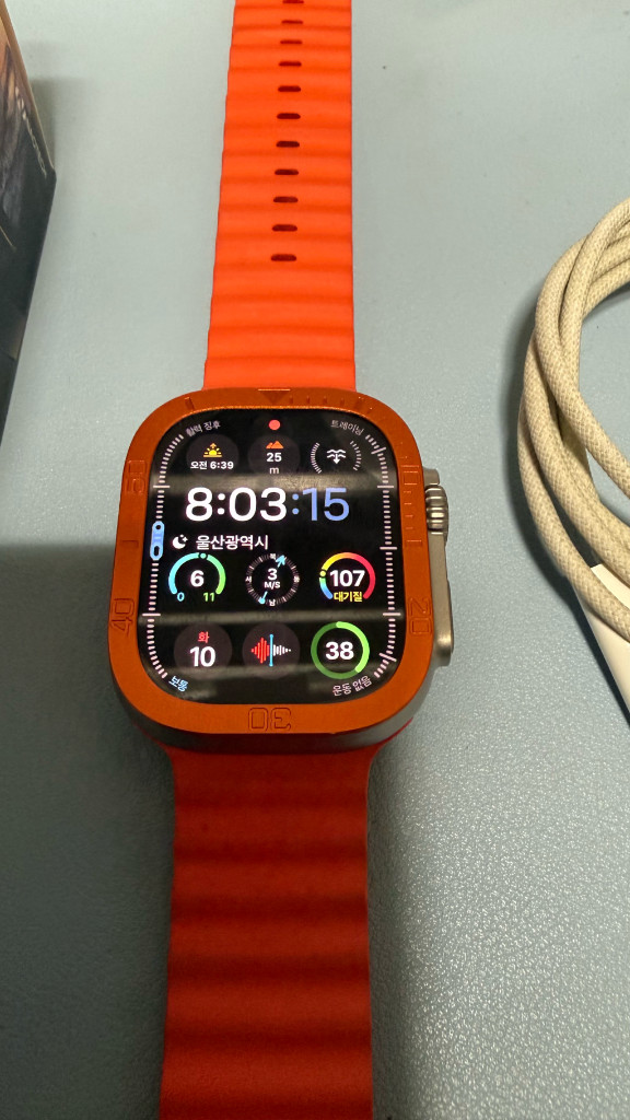 애플워치 울트라2,배터리95프로,셀룰러,내츄럴티타늄애플워치 울트라2ㅡ상태A급모든기능 정상상태 ㅡA급배터리ㅡ95프로박--1
