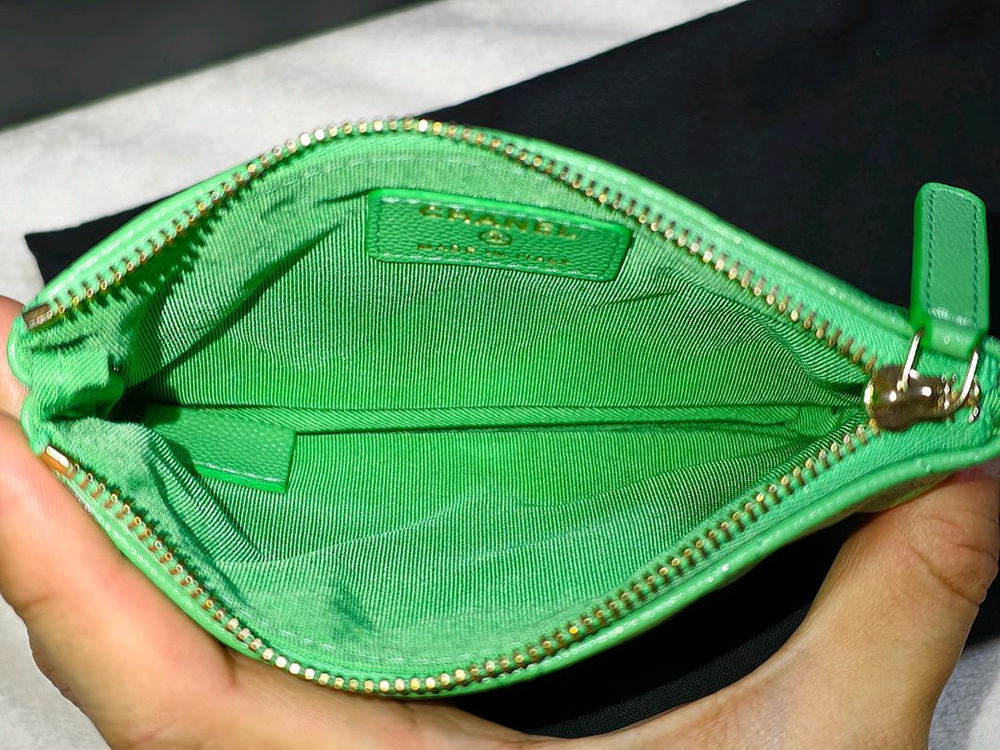 샤넬 클래식 미니파우치 그린 A82365--4