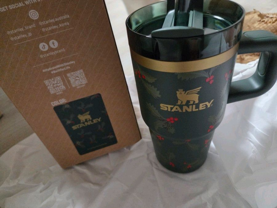 스탠리 퀜처 H2.0 플로우 스테이트 텀블러 591ml 홀리데이 보태니컬--1