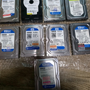 wd 500기가 하드디스크 9개일괄