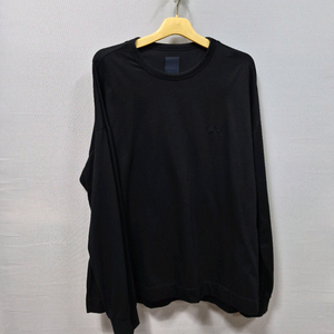 23Y 준지 블랙 라운드넥 긴팔 오버핏 티셔츠 L