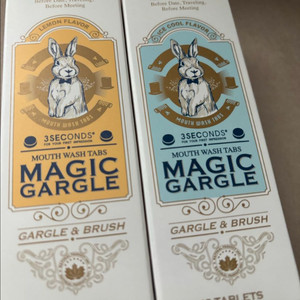 쓰리세컨즈 매직가글 고체 치약 2묶음