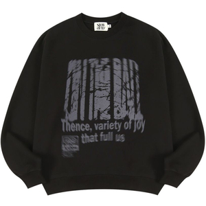 남녀공용 로고 프린트 긴팔티 s