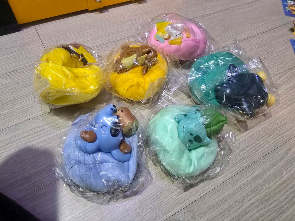 포켓몬 잠자는 피규어 6종 세트 (새상품)--1