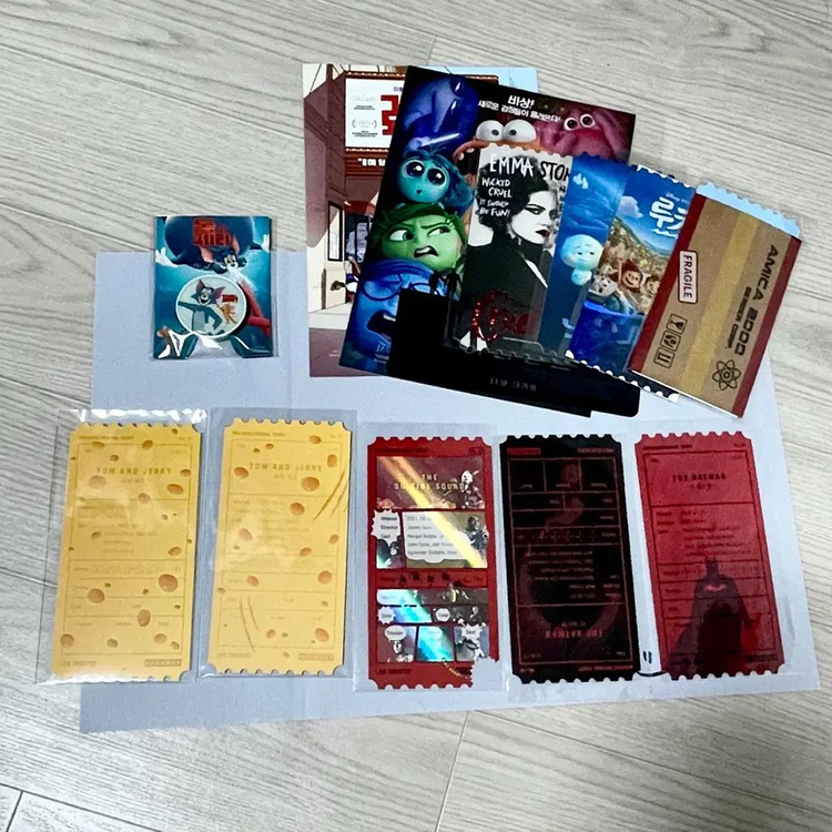 더배트맨 오리지널 티켓 수어사이드스쿼드 루카 크루엘라 소울 톰과제리 오티 이미지