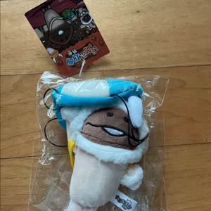 나메코 흰토끼 낙하산 인형 키링 (새상품, 정품)