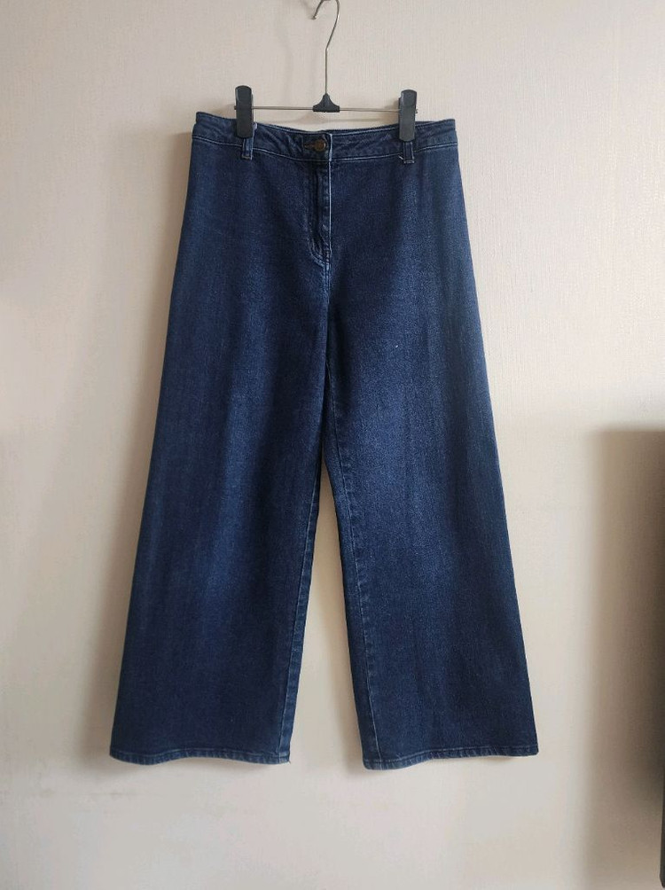 더캐시미어 와이드 데님 팬츠(한섬 청바지 타임 시스템--1