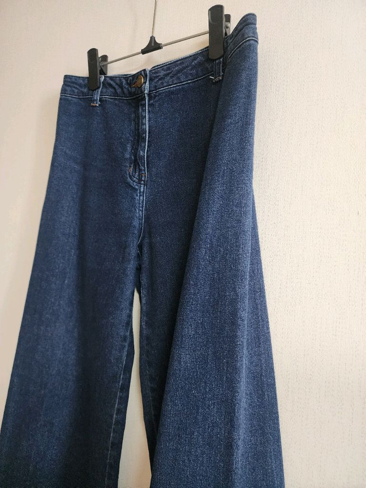 더캐시미어 와이드 데님 팬츠(한섬 청바지 타임 시스템--2